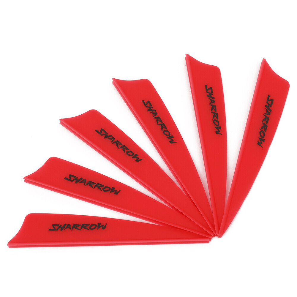 50pcs 3" Archery Arrow Feather Rubber Vanes Fletching Fletches Bow Arrow Shaft DIY